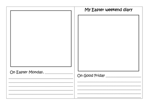 Easter weekend/holidays diary