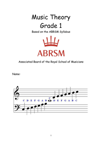 grade 1 music theory teaching resources