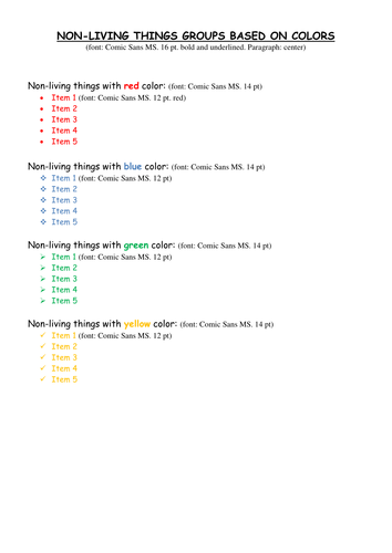 Bullet and Numbering with Science Theme