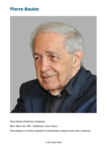 Pierre Boulez - Background, techniques and his importance in 20th Century Music
