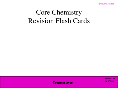 AQA Chemistry Core (C1) Revision Flash Cards
