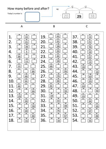 Missing numbers | Teaching Resources