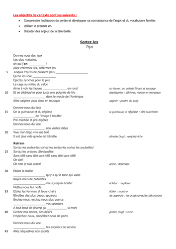 Sortez-les - Reality TV in France