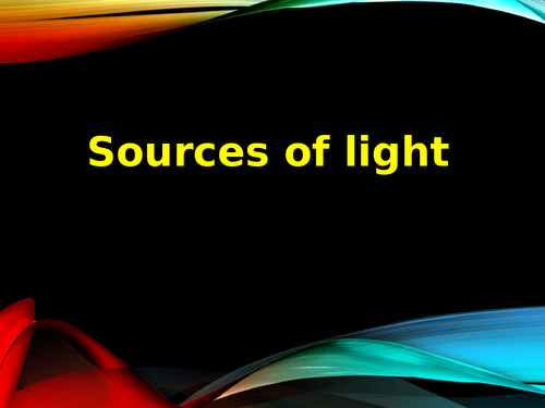 list of natural and man made light sources