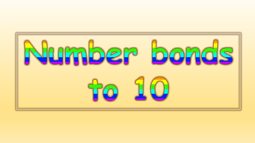 Rainbow number bonds to 10