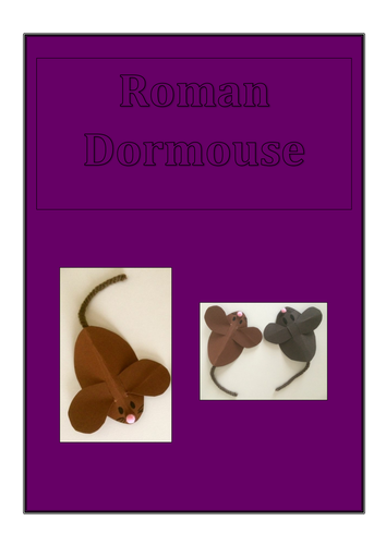 Romans Dormouse Craft Activity - Latin, Romans History Topic