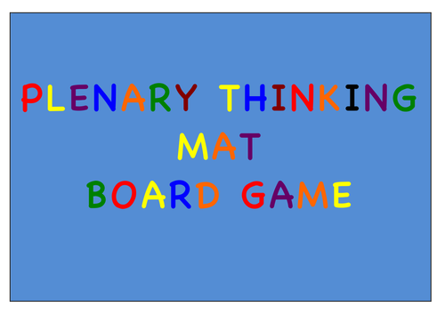 Thinking and Learning Plenary Mat
