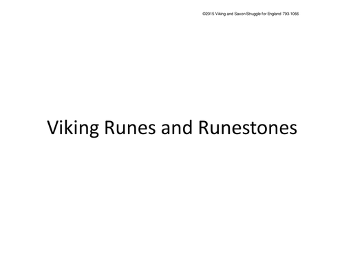 Viking Runes and Runestones