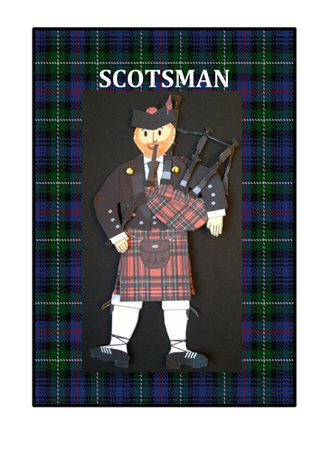 Scotsman - Burns' Supper, New Year, Hogmanay Craft Activity