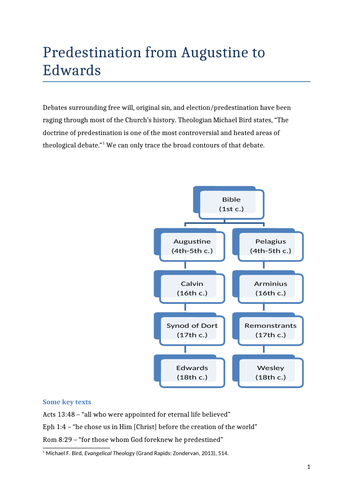 Eduqas year 2 Ethics Theme 4 - Predestination