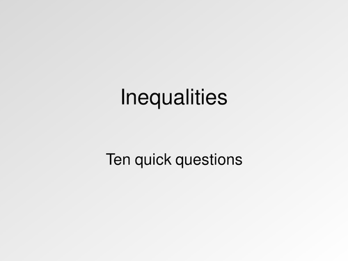 Inequalities.  Maths KS3 KS4 Activities, quiz, worksheet and more