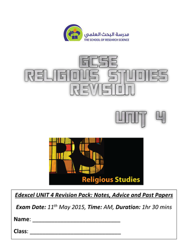 Edexcel GCSE Religious Studies Islam (Unit 4) Comprehensive Revision Notes