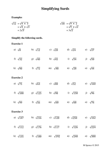 Addition And Subtraction Of Surds Worksheet Pdf Cynthia Stinson s Addition Worksheets