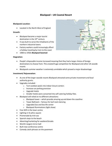 blackpool tourism case study geography