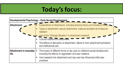 Attachment Revision Session