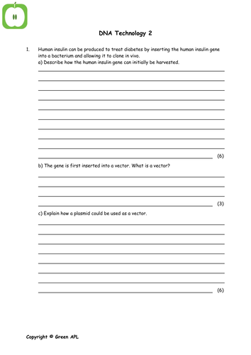 Biology: DNA technology - Vectors