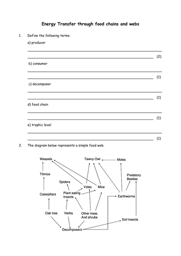 Biology: Food webs