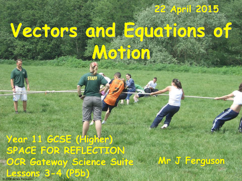 P5b Vectors and Equations of Motion