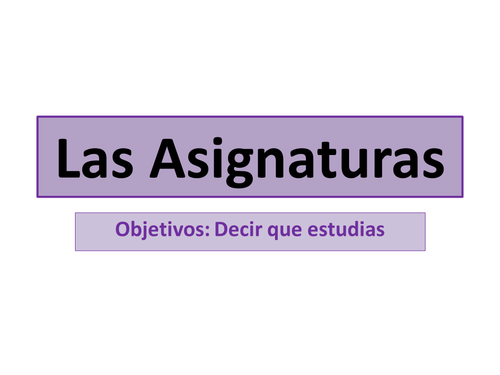 Las Asignaturas (Mira 1.2.1)