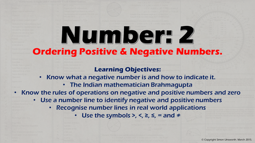 Complete KS3 Number Resources for new UK NC