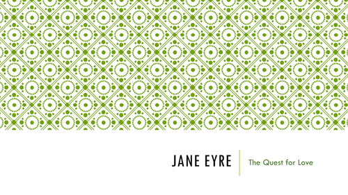 Jane Eyre - Love/Marriage