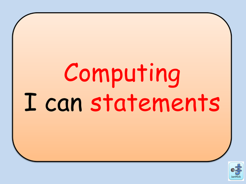 Computing 'I can' statements for display / assessment