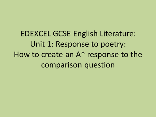 How to get perfect marks for Edexcel GCSE Lit