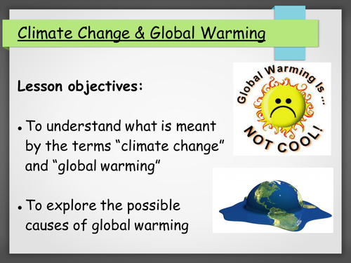 Climate Change And Global Warming Teaching Resources