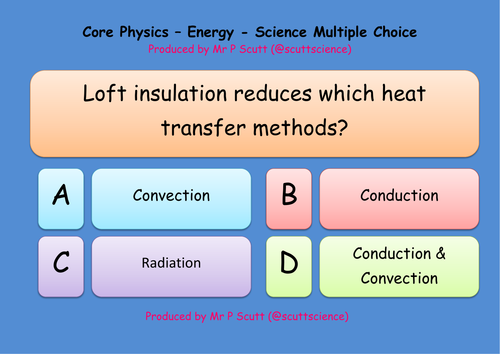 Energy and energy resources multiple choice quiz