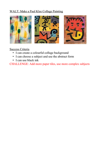 Paul Klee Collage