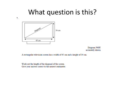GCSE Maths exam prep What question is this?