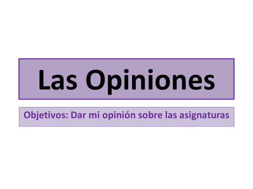 Las Asignaturas: Opiniones. Mira 1.2.4