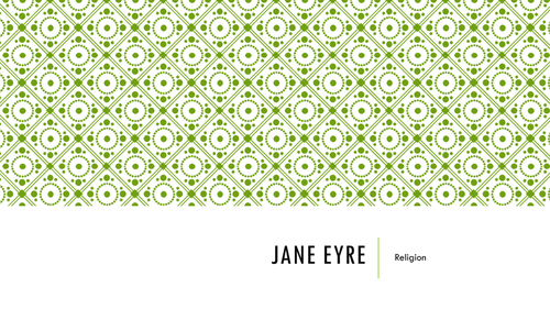 Jane Eyre - Religion