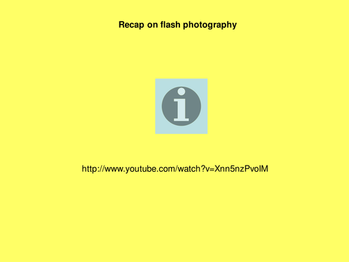Rear or Second Curtain Flash lesson