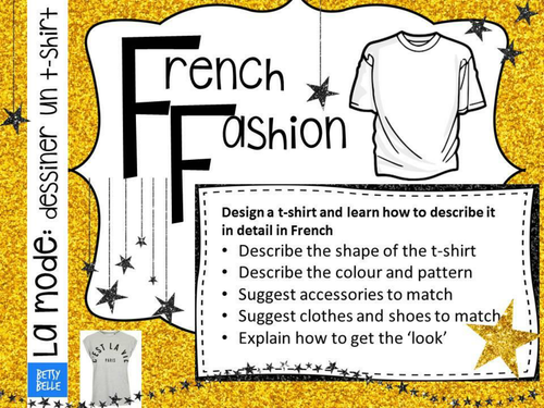 French Fashion Design your own tshirt