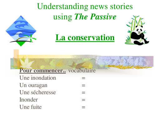 Conservation and the passive 
