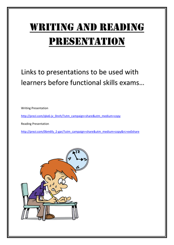 Writing and Reading Entry Level Functional Skills Presentation ...