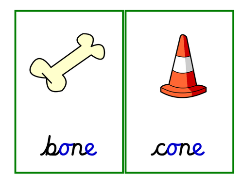 Phase 5: o-e grapheme [magic 'e' - split digraph]: activities, game and presentation.