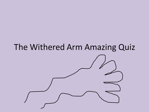 Withered arm coursework image