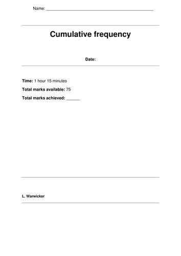 GCSE Maths Revision Booklets: Data Handling