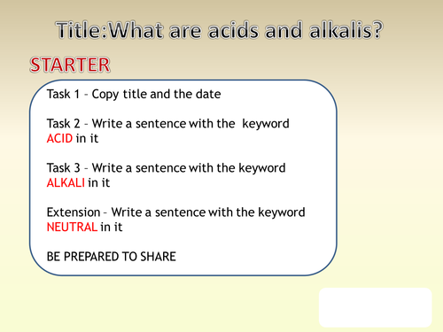 What are acids and alkalis?