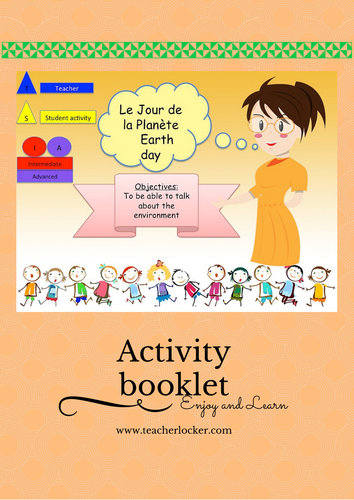 French Earth day Lesson + Activities (No Prep) / Le jour de la Terre en Français (le��on + Activité )