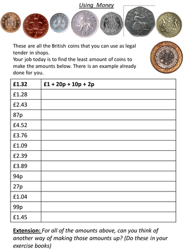 Using money | Teaching Resources