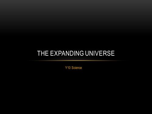 The Expanding Universe
