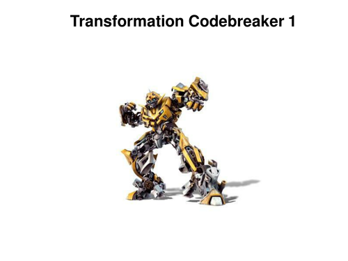 Transformation Codebreakers