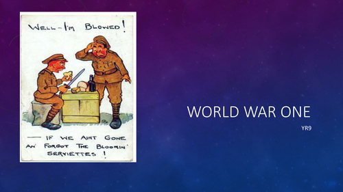 Yr9 World War One Texts 'Satire'.