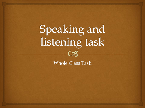 Yr8 Speaking and Listening Task on Titanic