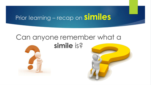 Changing similies into metaphors 