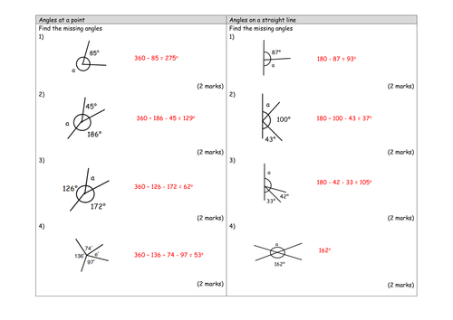 Year 10 Revision Worksheet