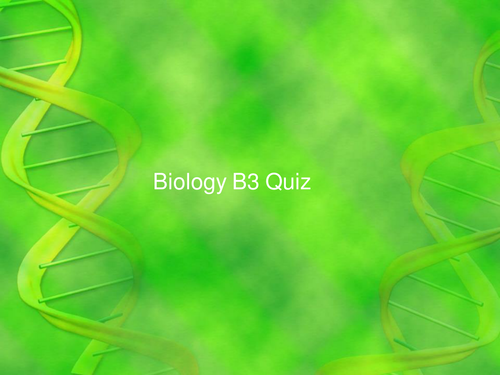 GCSE Biology  B3 FUN Bumper Revision Megapack